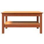 vidaXL Table basse cire marron 80x50x40 cm bois massif de pin