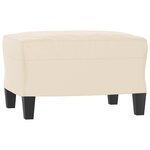 vidaXL Ensemble de canapés 3 Pièces avec coussins Beige Tissu microfibre