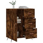 vidaXL Buffet chêne fumé 69 5x34x90 cm bois d'ingénierie