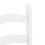 vidaXL Ensemble à manger Panama 5 Pièces blanc bois de pin massif