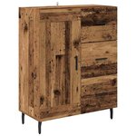 vidaXL Haut Armoire Bois Ancien 69 5 x 34 x 180 cm