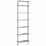 vidaXL Étagère Sonoma gris 60 x 24 x 203 cm Bois d'ingénierie