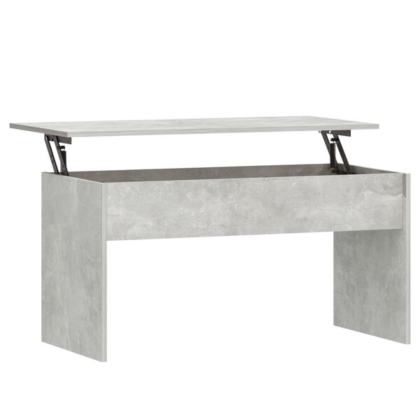 vidaXL Table basse gris béton 102x50 5x52 5 cm bois d'ingénierie
