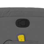 vidaXL Fauteuil de massage inclinable Gris foncé Tissu