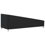 vidaXL Housse de chaise longue noir 203x81x25/63 cm oxford 420D
