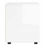 vidaXL Armoire de rangement Blanc brillant 40 x 48 x 57 cm