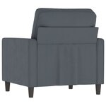 vidaXL Fauteuil Gris foncé 60 cm Velours