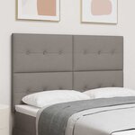 vidaXL Tête de lit LED avec des lumières à LED Taupe 160 cm Polyester