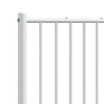 vidaXL Tête de lit de remplacement métal blanc 150 cm
