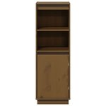 vidaXL Buffet haut Marron miel 37x34x110 cm Bois massif de pin