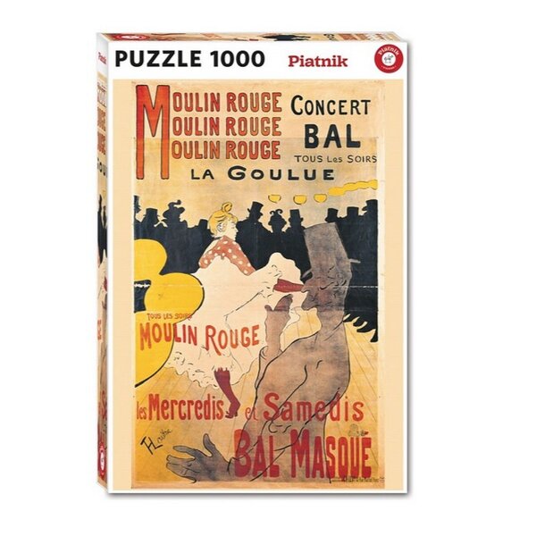 Puzzle 1000 pieces affiche de Toulouse Lautrec
