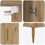 vidaXL Haut Armoire chêne artisanal 69 5 x 34 x 180 cm