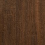 vidaXL Meuble TV chêne marron 103x38x46 5cm bois d'ingénierie et acier