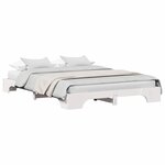 vidaXL Cadre de lit Blanc 160 x 200 cm Pin massif