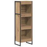 vidaXL Bibliothèque Chêne artisan 80 x 30 x 155 cm Bois d'ingénierie