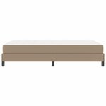 vidaXL Cadre de lit avec matelas Cappuccino 160 x 200 cm tissu