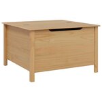 vidaXL Table basse avec tiroir HILL Marron miel 79 5 x 79 5 x 49 cm
