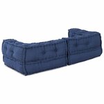 vidaXL Coussin Bleu 140 x 70 x 36 cm Polyester