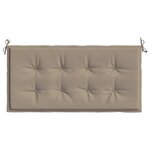 vidaXL Coussin de banc de jardin taupe 120x50x4 cm tissu oxford