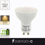 Ampoule led spot  culot gu10  5 5w cons. (35w eq.)  lumière blanc chaud  150 lumen en autonome