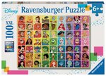 Puzzle 100 p xxl - Palette de couleurs Disney