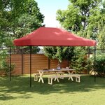 vidaXL Tente de réception pliable escamotable bordeaux 410x279x315 cm