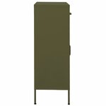 vidaXL Armoire de rangement Vert olive 80x35x101 5 cm Acier