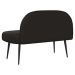 vidaXL Banc rembourré avec dossier Noir 110 x 60 x 76 cm Simili cuir