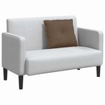 vidaXL Coussin de Dos Marron 60 x 19 x 50 cm tissu