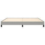 vidaXL Cadre de lit sans matelas gris clair 200x200 cm tissu