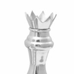 vidaXL Sculptures 2 Pièces Argent Aluminium