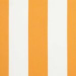 vidaXL Toile de rechange pour auvent Jaune et blanc 350 x 200 cm