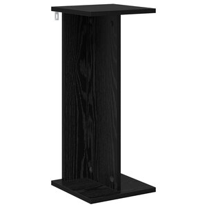 vidaXL Support de Plante Chêne noir 25 x 25 5 x 60 5 cm