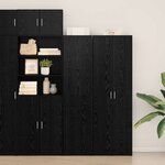 vidaXL Haut de meuble en chêne noir 45x42.5x185 cm Bois d'ingénierie