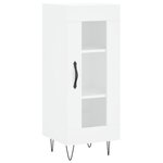 vidaXL Buffet haut Blanc 34 5x34x180 cm Bois d'ingénierie