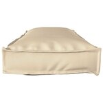 vidaXL Coussin pour banc de palette Beige 120 x 40 x 8 cm Tissu Oxford