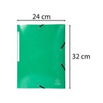 Chemise 3 rabats élastiques Max Capacité IDERAMA Carte pelliculée 425g Vert x 25 EXACOMPTA