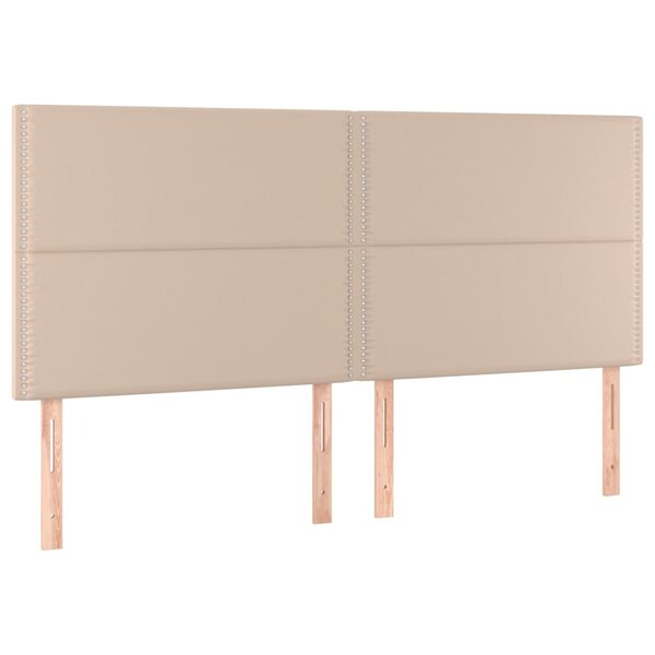 vidaXL Tête de lit Cappuccino 180 x 5 x 118/128 cm Similicuir