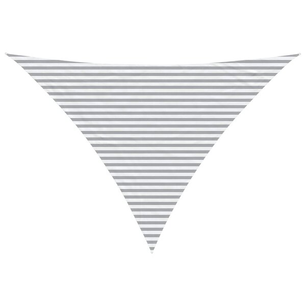 vidaXL Voile d'ombre Gris clair et blanc 5 x 5 x 6 m