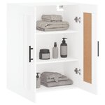 vidaXL Armoire murale blanc 69 5x34x90 cm bois d'ingénierie
