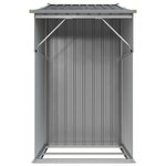 vidaXL Abri de jardin gris 277x93x179 cm acier galvanisé