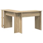 vidaXL Bureau d'Angle Chêne Sonoma Chêne Sonoma Panneau de particules