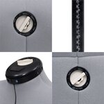 vidaXL Mannequin de robe ajustable pour femme Gris M Taille 40-46