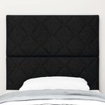 vidaXL Tête de lit Noir 100 cm tissu