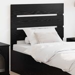 vidaXL Tête de lit Chêne noir 75 cm Bois d'ingénierie