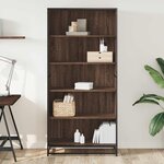 vidaXL Bibliothèque chêne marron 80 5x35x170 5 cm bois d'ingénierie