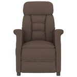 Fauteuil de massage vidaXL en microfibre marron