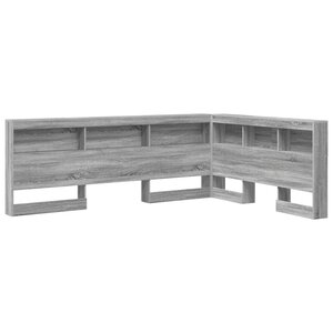 vidaXL Tête de lit de rangement Sonoma gris 135 cm Bois d'ingénierie