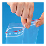 Sachet plastique zip transparent 60 microns raja 15x32 cm