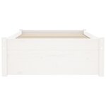 vidaXL Cadre de lit sans matelas blanc bois massif 75x190 cm